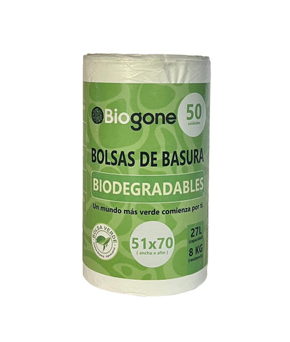 Bolsa de Basura Mediana para Cocina 27 Litros (51×70)