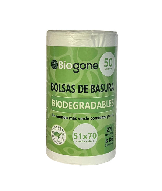 Bolsa de Basura Mediana para Cocina 27 Litros (51×70)